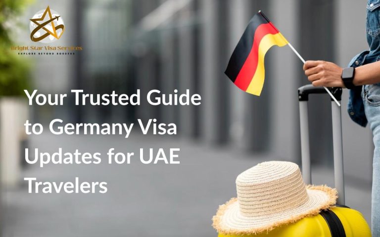 Schengen visa for UAE residents – Germany visa updates banner with luggage