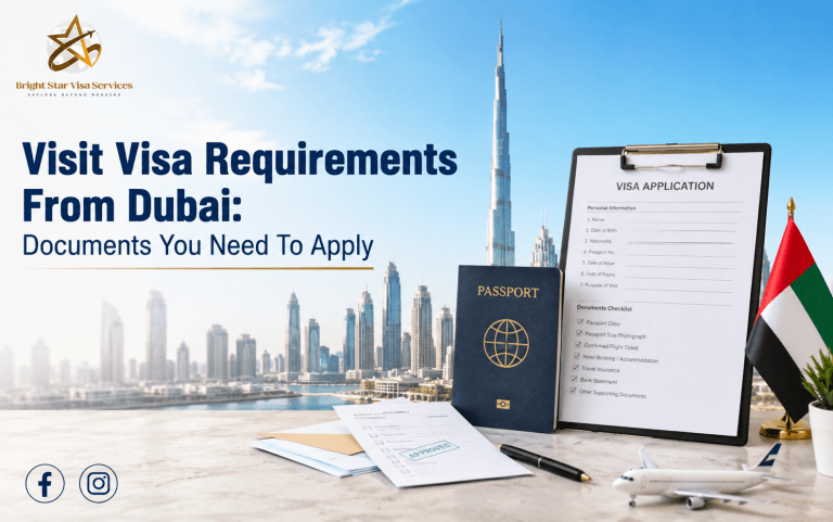 visit visa requirements from Dubai